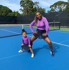 On thursday, williams shared photos of her and her daughter, alexis olympia, sharing the court as doubles partners. Serena Williams Trains With Her Daughter In Australia