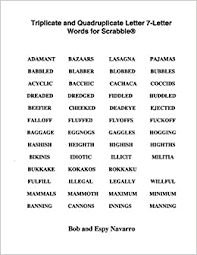 The letter x has one of highest point values in scrabble ®. Triplicate And Quadruplicate Letter 7 Letter Words For Scrabble Navarro Bob And Espy 9781517595975 Amazon Com Books