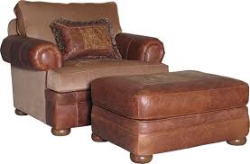 Mayo Furniture 7500lfa Leather Fabric Chair And Ottoman Jape Terrecotta Furniture Chair Chair Fabric