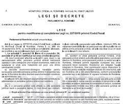 Legea Nr 296 2020 ModificÄƒri È™i CompletÄƒri Ample Ale Legii Nr 227 2015 Privind Codul Fiscal Integral Cabinetexpert Ro Blog Contabilitate