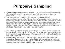 List of the advantages of purposive sampling. Research Sampling Week 5 Feb Ppt Video Online Download