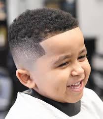 Afro is actually one of the most popular haircuts for black men, and despite it's definitely not the latest and the most modern hairstyle in the world, well, it's still worth your attention. Short Black Curly Hair Boy Smiling Types Of Haircuts For Men Little Boy Hairstyles Boys Haircuts Baby Boy Hairstyles