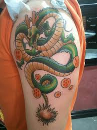 The dragon that comes from them is bolt. I Want A Shenron Tattoo On My Back Kind Of Like This Dragon Ball Tattoo Z Tattoo Tattoos