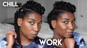 If you have thick fine hair, a shaggy hairstyle will be the best option to magic your hair look. 2 Ways Simple Protective Hairstyle Natural Hair Youtube