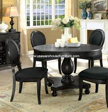 Find affordable dining room tables from your favorite brands at kmart. 5 Piece Kathryn Dark Gray Round Dining Set Usa Warehouse Furniture