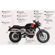 If you have a moto guzzi v7 or are thinking of getting one, you're in luck because they're offering four moto guzzi v7 custom kits ($tba)to update the look of your bike. Complete Exhaust System Tracker Scrambler Moto Guzzi V7 Caferacerwebshop Com