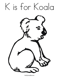 Dogs love to chew on bones, run and fetch balls, and find more time to play! K Is For Koala Coloring Page Twisty Noodle