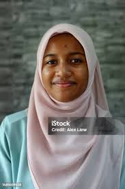 Portrait Of Muslim Family Stock Photo