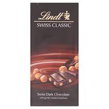Dark chocolate contains at least 46% of cocoa and is healthier. Lindt Swiss Classic Dark Chocolate With Gently Roasted Hazelnuts 100g Tesco Groceries