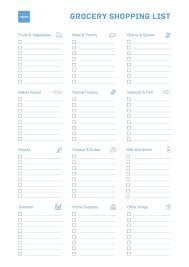 Here's how to make a healthy grocery list. Grocery List Free Printable Templates By Rabato