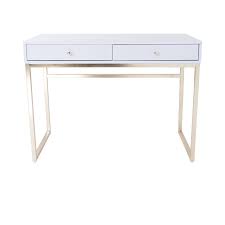 Chloe White And Gold Vanity Table Impressions Vanity Co White Vanity Table Vanity Table White Wood Vanity