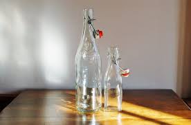 French Italian Glass Bottles Pair Of European Clear Glass Bottles Geyer Freres Maison Fondee En 1895 Oil Vinegar Bottle Glass Bottles Dish Soap Bottle Glass