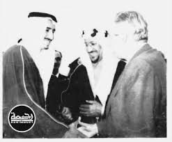الملك سعود والأمير سلطان والرئيس كميل شمعون ١٩٥٧م historical figures character historical