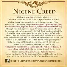 The Nicene Creed This Always Givesme Chills Truthispowerful Catholic Answers Nicene Creed Catholic Nicene Creed