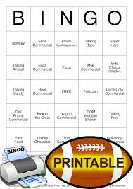 Superbowl Ads Bingo Review Last Year S Game Got Super Boring At The End So This Will Be A Great E Superbowl Commercial Bingo Super Bowl Bingo Superbowl Party