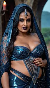 Looks like Rituparna Sengupta, full body Closeup shot, Big chubby aunty -  SeaArt AI