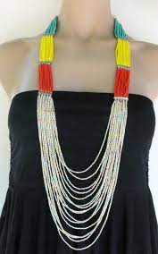Handmade Jewelry Handcrafted Colorful Necklace By Charmations Beaded Necklace Summer Necklace Handcrafted Jewelry