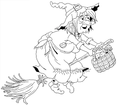 A l'école des sorcières on apprend les mauvaises manières d'abord ne jamais dire pardon etre méchant et polisson s'amuser de la peur des gens puis détester tous les enfants a l'école des sorcières on joue dehors dans les cimetières d'abord à. Coloriage D Halloween La Sorciere Sur Ton Balai Lulu La Taupe Jeux Gratuits Pour Enfants