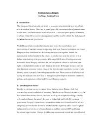 Show your countrys unique understanding of the issue being discussed. Position Paper