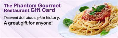 Shop online for mobiles, books. About The Card The Phantom Gourmet Restaurant Gift Card