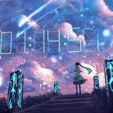 Hatsune Miku Digital Clock Wallpaper Engine Clock Wallpaper Hatsune Miku Engine Wallpaper