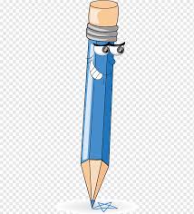 Pensil Warna Gambar Kartun Pensil Kartun Karakter Kartun Biru Sudut Png Pngwing