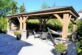 By barrett chan (san francisco). 12 X 14 Wood Gazebo With Aluminum Roof Yardistry Structures Gazebos Pavilions And Pergolas