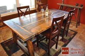 Modern furniture includes these end tables as center and side table. How To Build A Rustic And Bold Farm Table Diy Projects With Pete