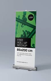 Download Free Roll Up Mockup Mockups Design