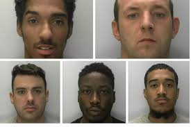Five men jailed for total of 36 years after knifepoint robbery that left  man with multiple serious injuries