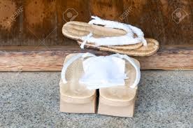 The pretty ones are meant for celebration, the simple ones are for everyday life. Pair Of Old Japanese Sandals Geta Japanese Geta Sandals Are Stock Photo Picture And Royalty Free Image Image 69859539