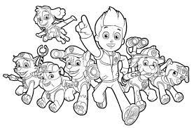 Ausmalbilder Paw Patrol Skye Coloring Gambar Se