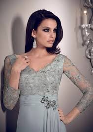 X L66 Platinum Long Sleeve Mother Of Bride Gowns Goruntuler Ile Elbise Kiyafet Kadin