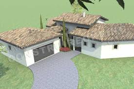 Plan De Maison En U Mediterraneenne Galice Ciel Garage Maison Plan Maison En U Maison Comptemporaine