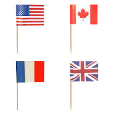 The flags of europe, a continent surrounded by water on three sides and with the land border with neighboring asia, with which it forms eurasia, discover everything. 100pc American Canada France England Germany Flag Hand Wave Flag National Flags Celebration Parade Party Supply Cake Decor Flag Buy At The Price Of 1 24 In Aliexpress Com Imall Com