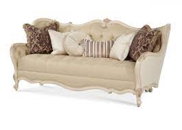 Aico/amini innovation corp is known for their original, high quality and intricately designed home furniture. Michael Amini Lavelle Blanc Wood Trim Tufted Sofa Opt 2 Unclaimed Freight Furniture Morrow Ga