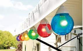 Rv Awning Globe Light Multi Colored Set Of 10 Party Lights Rv Globe Light Multi Color 10 Pack Offe Camping Lights Rv Camping Checklist Rv Parts And Accessories