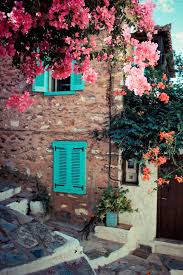 Les Plantes Grimpantes Un Joli Moyen D Habiller Une Facade Fenetres Rustiques Paysage Fleuri Paysage