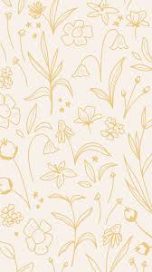 This wallpaper design by swell studios uses illustrations of flowers to create a beautiful background scape. My May Flowers Iphone Wallpaper Yellow Simple Iphone Wallpaper Simple Background Design
