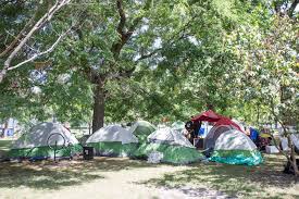 An encampment is a group of tents or other shelters in a particular place, especially. What To Know About The Tent Encampments At Trinity Bellwoods Park