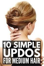 10 Simple Updos For Shoulder Length Hair Video Tutorials Meraki Lane Medium Hair Styles Up Dos For Medium Hair Cute Hairstyles For Medium Hair