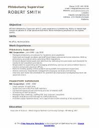 This phlebotomy course can be completed in four to five months. Phlebotomy Supervisor Resume Samples Qwikresume