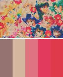 Download free neon color palettes. Sailor Moon Rainbow