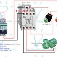The Complete Guide Of Single Phase Motor Wiring With Circuit Breaker And Contactor Diagram Electrical Circuit Diagram Electrical Wiring Diagram Circuit Diagram
