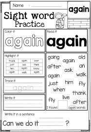 These Sight Word Practice Pages Are Perfect For Kindergarten And First Graders These Sight Word Pag Sight Words Kindergarten Word Practice Sight Word Practice