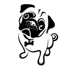 Black And White Dachshund Face Clipart Resultado De Imagen De Pug Face Clipart Black And White Animal Stencil Pug Art Cute Pumpkin Carving