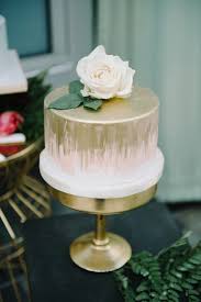 1 Tier Black And Gold Drip Cake Succulents Sparkles And Stripes A Modern Socal Wedding Gold Wedding Cake Modern Wedding Cake Wedding Cakes One Tier