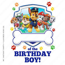 Birthday Images For Kids Download Paw Patrol Editable Pdf Of The Birthday Boy Design Instant Download By My Instant Party Company Paw Patrol Birthday Party Paw Birthday Paw Patrol Birthday