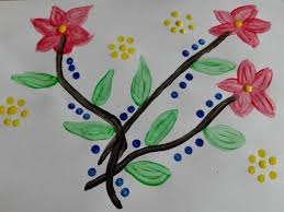 Cotton swabs easy beginner watercolor painting flowers. Flowers Painting Using Cotton Buds Steemit