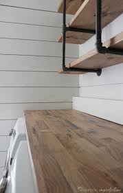 The surface veneer is to thin to wear well, dry or wet. How To Make A Countertop Out Of Wood Flooring Domestic Imperfection